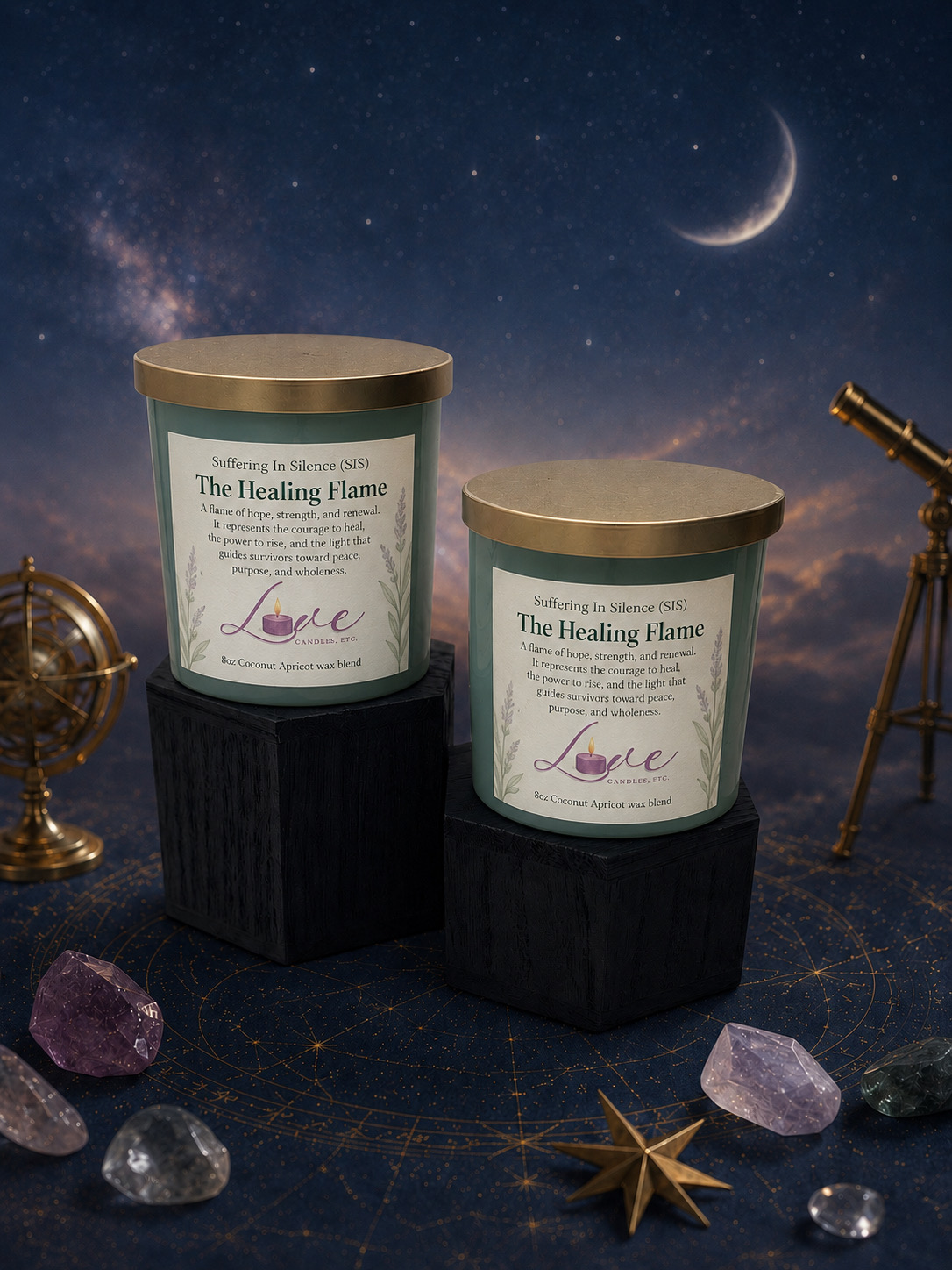 The Healing Flame - SIS LOVE Candles handcrafted candle